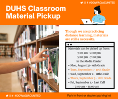 Weekly Schedule for Chromebook and Material Distribution