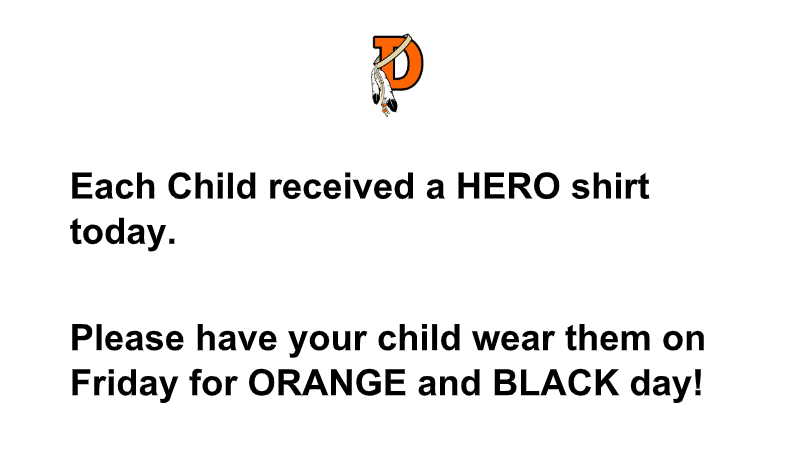 Orange and Black Day Hero Shirt
