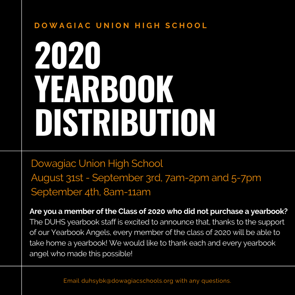 Yearbook distribution information