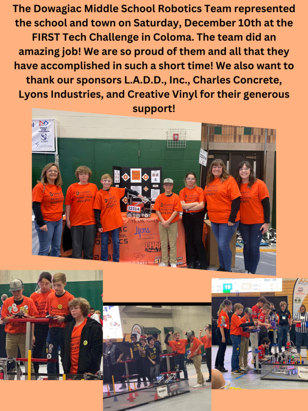 DMS Robotics Dowagiac Middle School